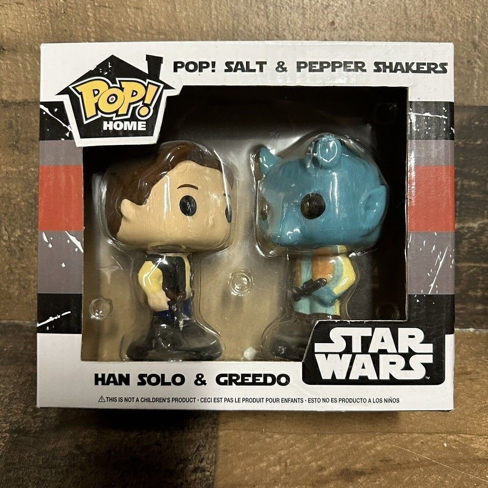 HAN SOLO AND GREEDO Funko Pop! Home NEW Salt & Pepper Shakers Smugglers Bounty